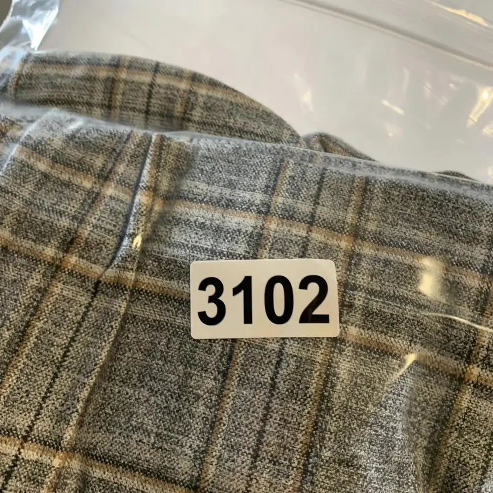 Murano Pants Mens 33x30 Gray Plaid Evan Fit Modern Comfort Flat‎ Front Dress - Picture 14 of 14